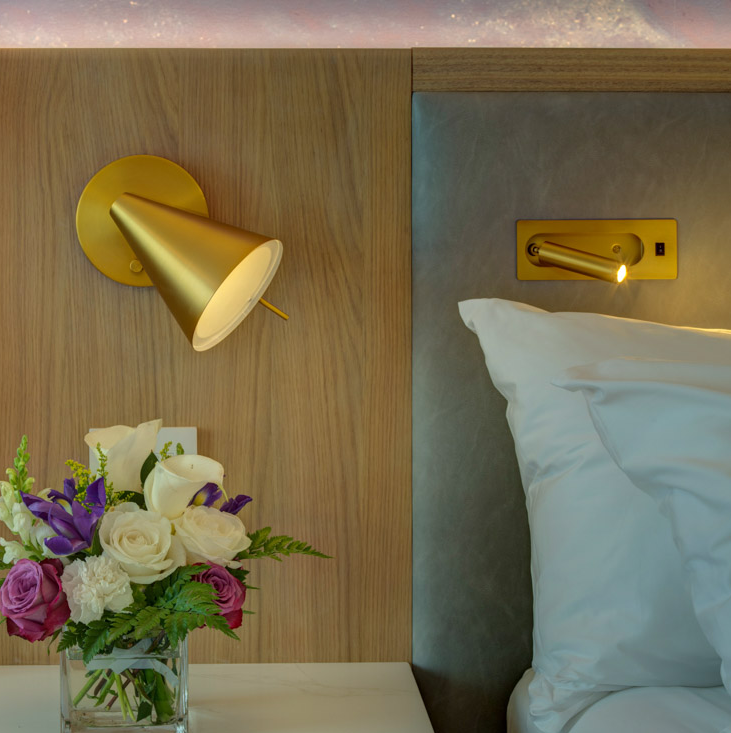 a bronze luxury reading lamp