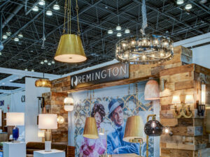 Remington Lighting's Booth at BDNY 2023 at New York's Jacob Javtis Center.